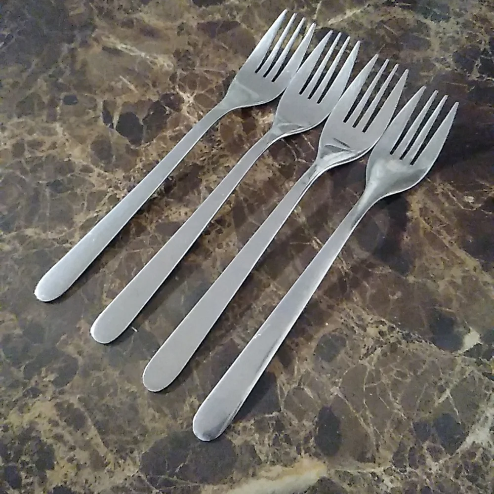 Ikea FORNUFT 4 Dinner Forks Stainless Steel Flatware